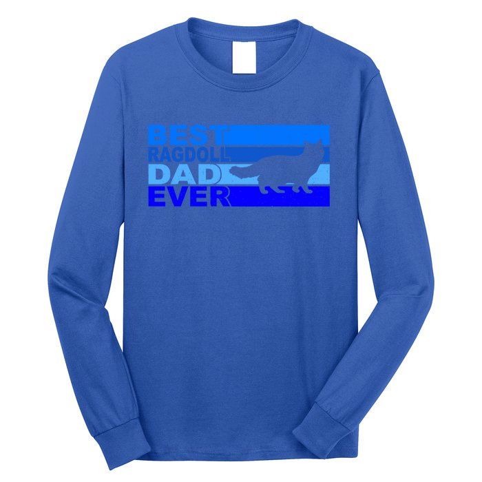 Best Ragdoll Cat Dad Ever Gift Long Sleeve Shirt