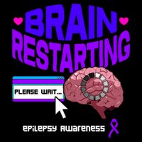 Brain Restart Cute Gift Purple Ribbon For Epilepsy Awareness Month Meaningful Gi Flat Bill Trucker Hat