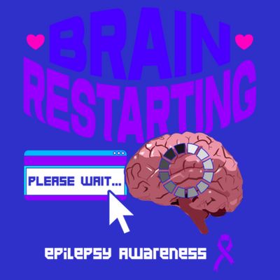 Brain Restart Cute Gift Purple Ribbon For Epilepsy Awareness Month Meaningful Gi T-Shirt