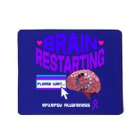 Brain Restart Cute Gift Purple Ribbon For Epilepsy Awareness Month Meaningful Gi Mousepad