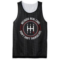 Because Real Cars DonT Shift Themselves Race Car Lover Mesh Reversible Basketball Jersey Tank