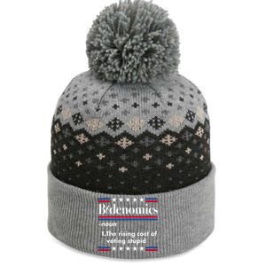 Bidenomics Rising Cost Of Voting Joe Biden Funny Satire The Baniff Cuffed Pom Beanie