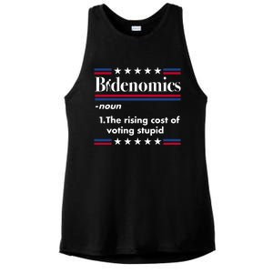 Bidenomics Rising Cost Of Voting Joe Biden Funny Satire Ladies PosiCharge Tri-Blend Wicking Tank