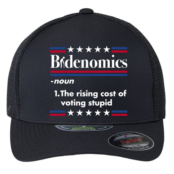 Bidenomics Rising Cost Of Voting Joe Biden Funny Satire Flexfit Unipanel Trucker Cap