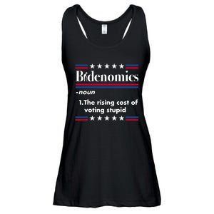 Bidenomics Rising Cost Of Voting Joe Biden Funny Satire Ladies Essential Flowy Tank