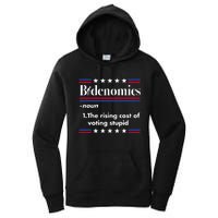 Bidenomics Rising Cost Of Voting Joe Biden Funny Satire Women's Pullover Hoodie