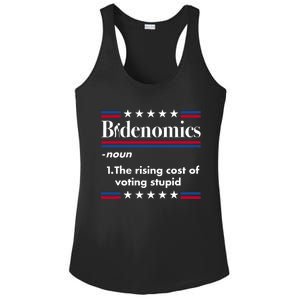 Bidenomics Rising Cost Of Voting Joe Biden Funny Satire Ladies PosiCharge Competitor Racerback Tank