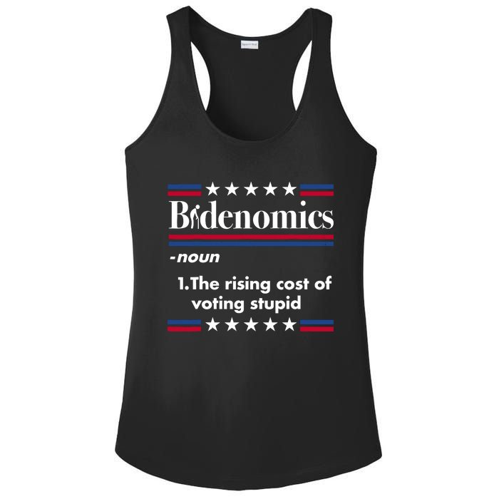 Bidenomics Rising Cost Of Voting Joe Biden Funny Satire Ladies PosiCharge Competitor Racerback Tank