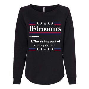 Bidenomics Rising Cost Of Voting Joe Biden Funny Satire Womens California Wash Sweatshirt