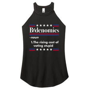 Bidenomics Rising Cost Of Voting Joe Biden Funny Satire Women's Perfect Tri Rocker Tank