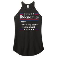 Bidenomics Rising Cost Of Voting Joe Biden Funny Satire Women's Perfect Tri Rocker Tank