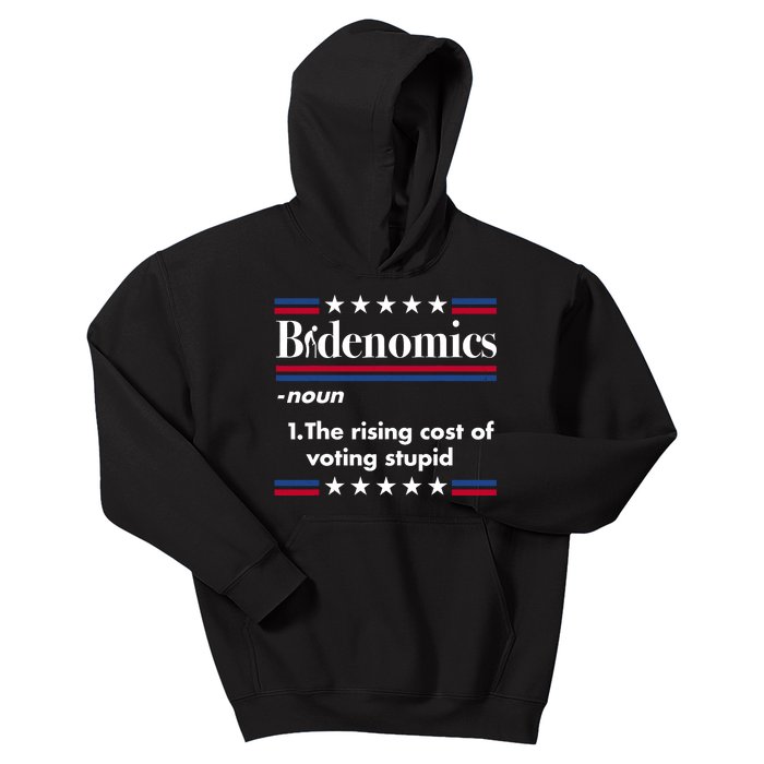 Bidenomics Rising Cost Of Voting Joe Biden Funny Satire Kids Hoodie