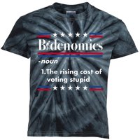 Bidenomics Rising Cost Of Voting Joe Biden Funny Satire Kids Tie-Dye T-Shirt