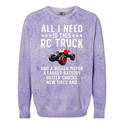 Best Rc Car Design For Rc Car Racing Lovers Colorblast Crewneck Sweatshirt