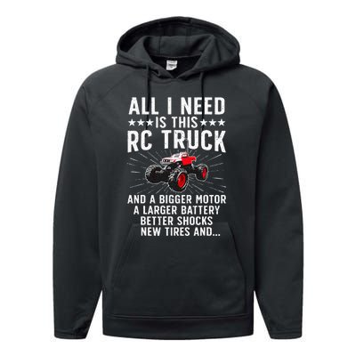 Best Rc Car Design For Rc Car Racing Lovers Performance Fleece Hoodie