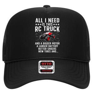 Best Rc Car Design For Rc Car Racing Lovers High Crown Mesh Back Trucker Hat