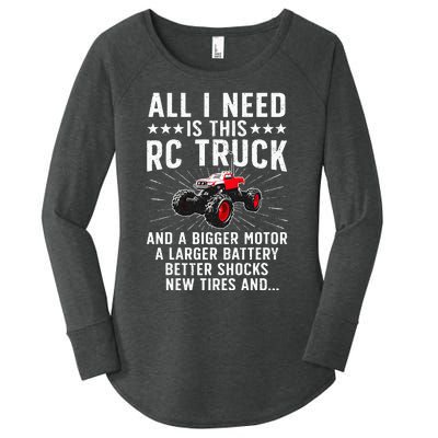 Best Rc Car Design For Rc Car Racing Lovers Women's Perfect Tri Tunic Long Sleeve Shirt