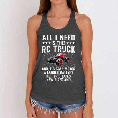 Best Rc Car Design For Rc Car Racing Lovers Women's Knotted Racerback Tank