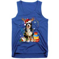 Bernedoodle Reindeer Christmas Lights Funny Dog Xmas Gift Cool Gift Tank Top