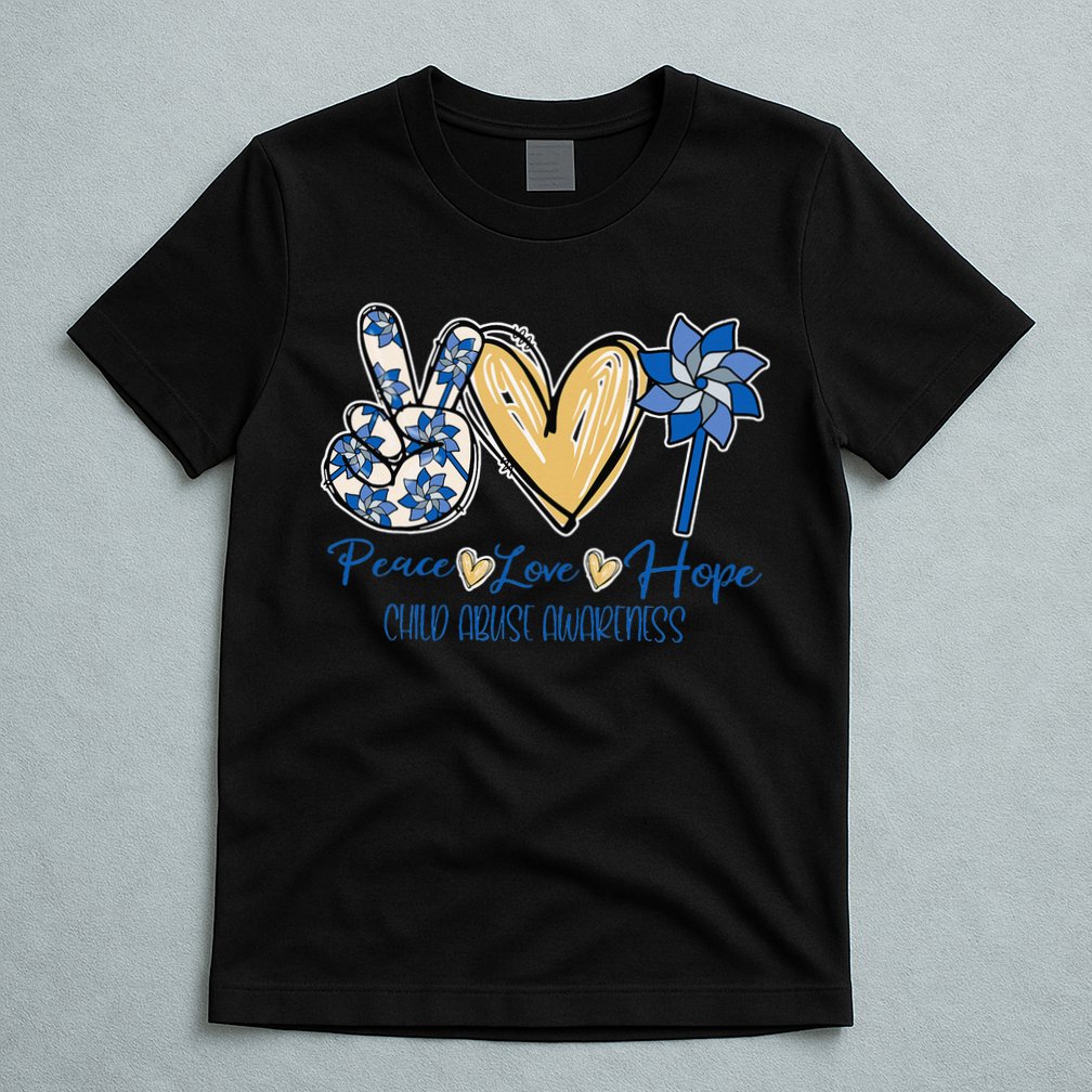 Blue rainbow child abuse prevention awareness month 247365 T-Shirt