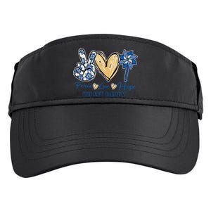 Blue rainbow child abuse prevention awareness month 247365 Adult Drive Performance Visor