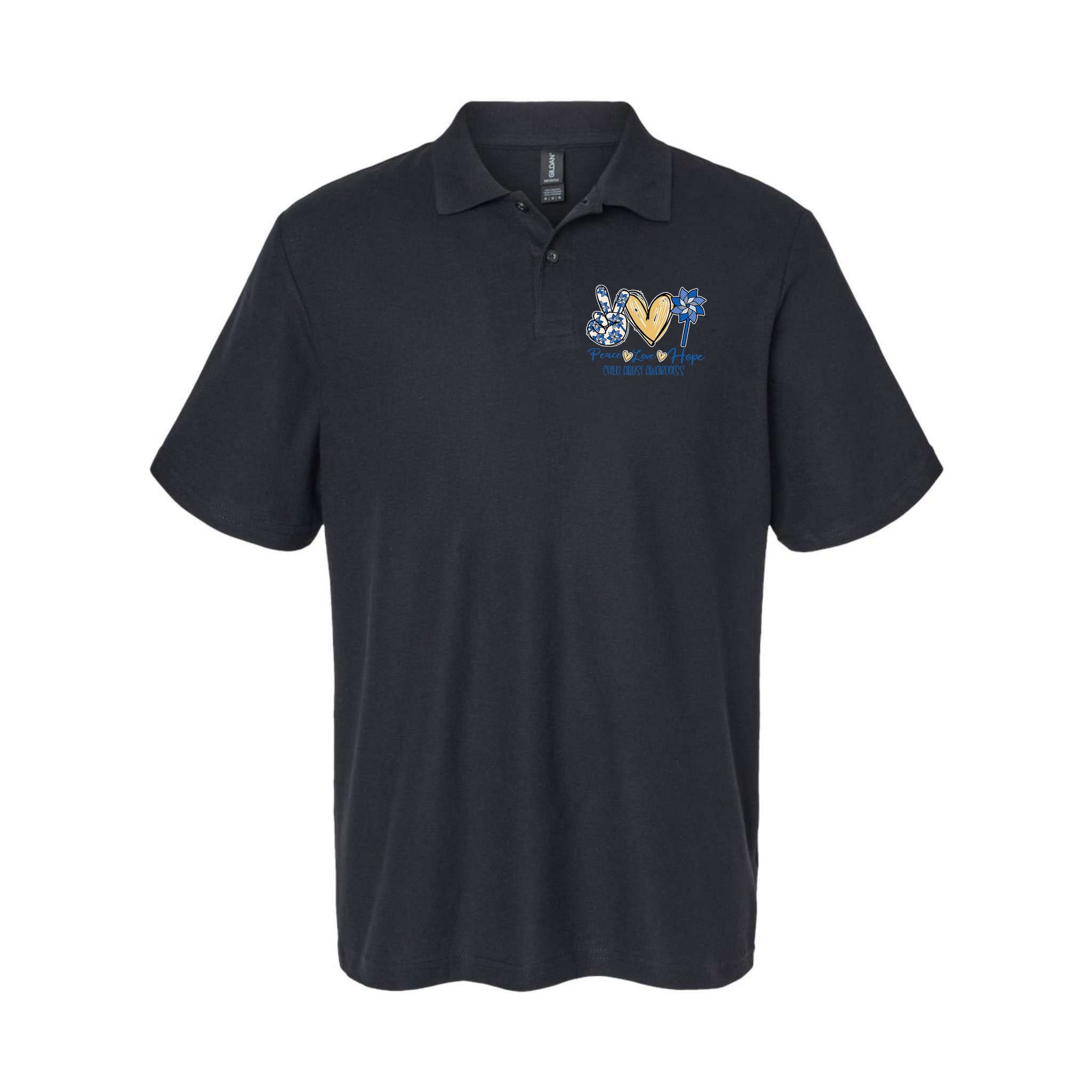 Blue rainbow child abuse prevention awareness month 247365 Polo