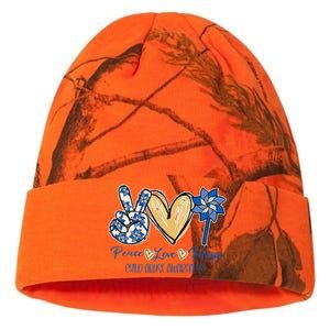 Blue rainbow child abuse prevention awareness month 247365 Kati Licensed 12" Camo Beanie