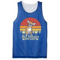 Best Red Chihuahua Dad Ever Vintage Retro Dog Fathers Day Cool Gift Mesh Reversible Basketball Jersey Tank