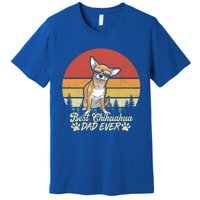 Best Red Chihuahua Dad Ever Vintage Retro Dog Fathers Day Cool Gift Premium T-Shirt