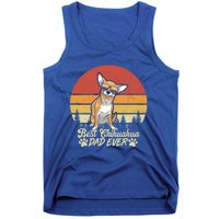 Best Red Chihuahua Dad Ever Vintage Retro Dog Fathers Day Cool Gift Tank Top