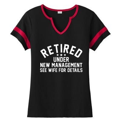 Best Retired Design For Retiree Retired Retirement Ladies Halftime Notch Neck Tee