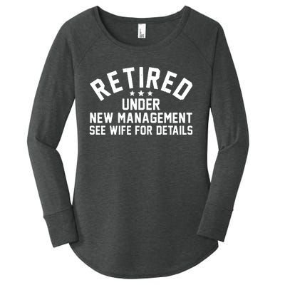 Best Retired Design For Retiree Retired Retirement Women's Perfect Tri Tunic Long Sleeve Shirt