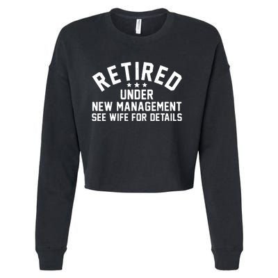 Best Retired Design For Retiree Retired Retirement Cropped Pullover Crew