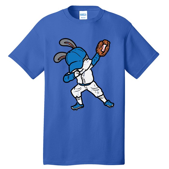 Bunny Rabbit Dab Baseball Easter Sport Pitcher Gift Tall T-Shirt