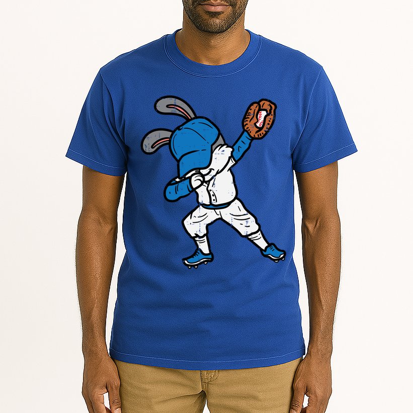Bunny Rabbit Dab Baseball Easter Sport Pitcher Gift Tall T-Shirt