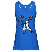 Bunny Rabbit Dab Baseball Easter Sport Pitcher Gift Ladies Essential Flowy Tank