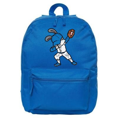 Bunny Rabbit Dab Baseball Easter Sport Pitcher Gift 16 in Basic Backpack