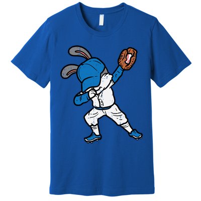 Bunny Rabbit Dab Baseball Easter Sport Pitcher Gift Premium T-Shirt