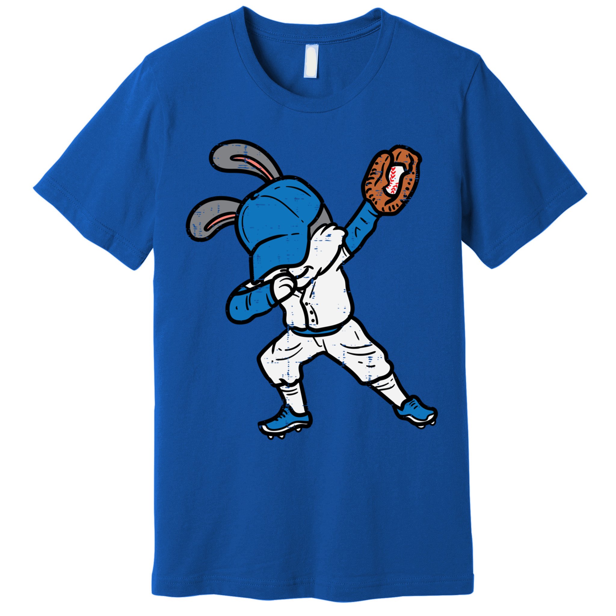 Bunny Rabbit Dab Baseball Easter Sport Pitcher Gift Premium T-Shirt