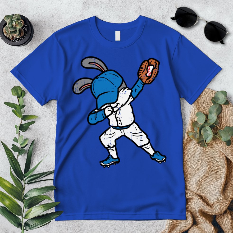 Bunny Rabbit Dab Baseball Easter Sport Pitcher Gift Premium T-Shirt