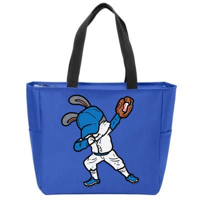 Bunny Rabbit Dab Baseball Easter Sport Pitcher Gift Zip Tote Bag