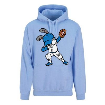 Bunny Rabbit Dab Baseball Easter Sport Pitcher Gift Unisex Surf Hoodie