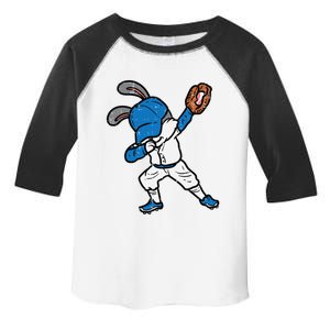 Bunny Rabbit Dab Baseball Easter Sport Pitcher Gift Toddler Fine Jersey T-Shirt