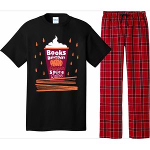 Books Rainy Days Pumpkin Spice Lattes Gift Pajama Set