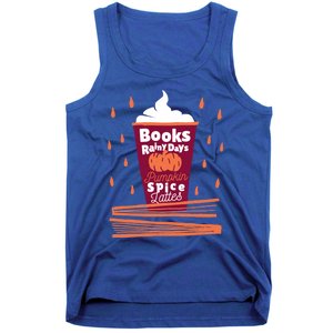 Books Rainy Days Pumpkin Spice Lattes Gift Tank Top