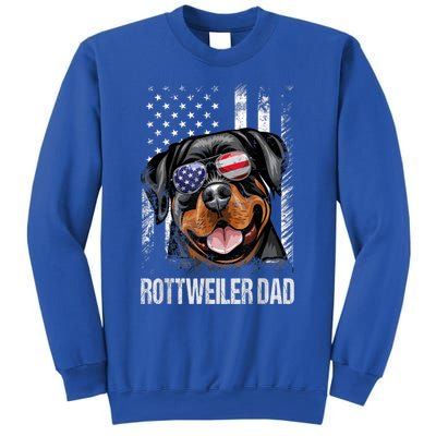 Best Rottweiler Dad Ever American Flag Dog Lover Gift Sweatshirt