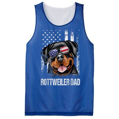 Best Rottweiler Dad Ever American Flag Dog Lover Gift Mesh Reversible Basketball Jersey Tank