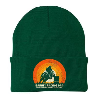 Barrel Racer Dad For Rodeo Barrel Racing Knit Cap Winter Beanie