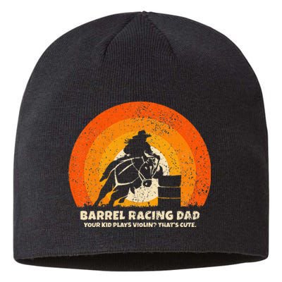 Barrel Racer Dad For Rodeo Barrel Racing Sustainable Beanie