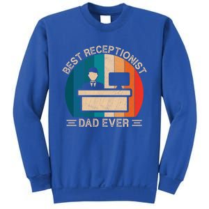 Best Receptionist Dad Ever Receptionist Graphic Father's Day Gift Sweatshirt